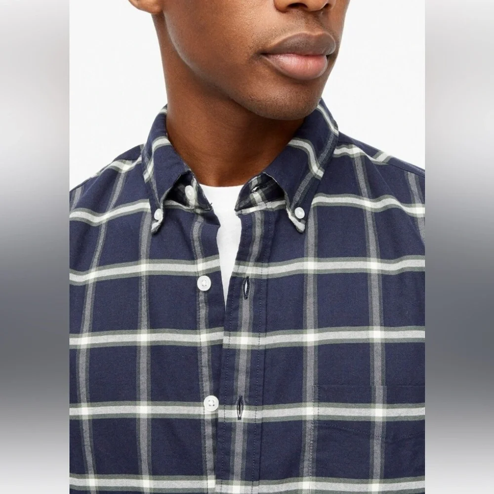 J. Crew Black Checkered Men's Shirt. XL